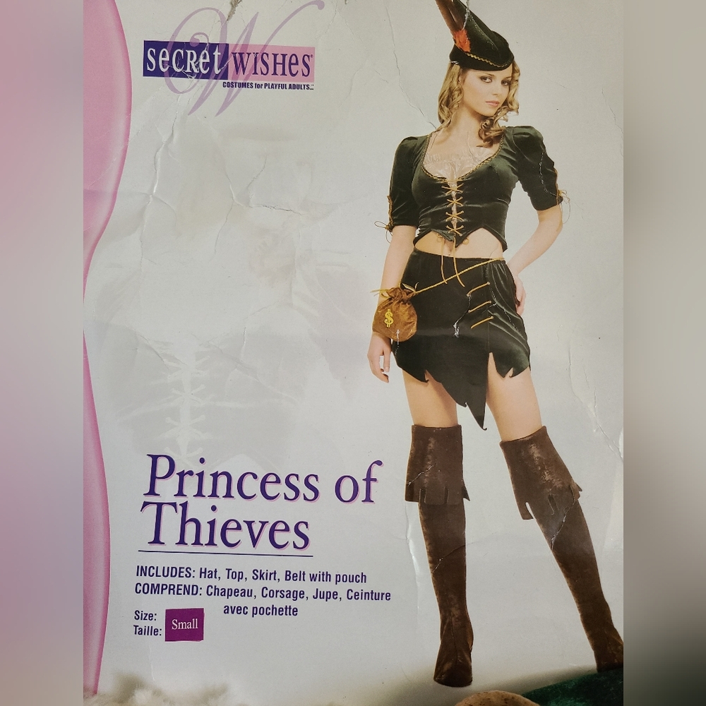Princess of Thieves Costume-Worn 1x, My Daughter's 1st Year College (Last Pic)